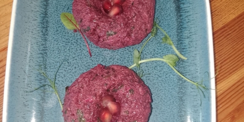 Пхали из свеклы с грецким орехом и гранатом